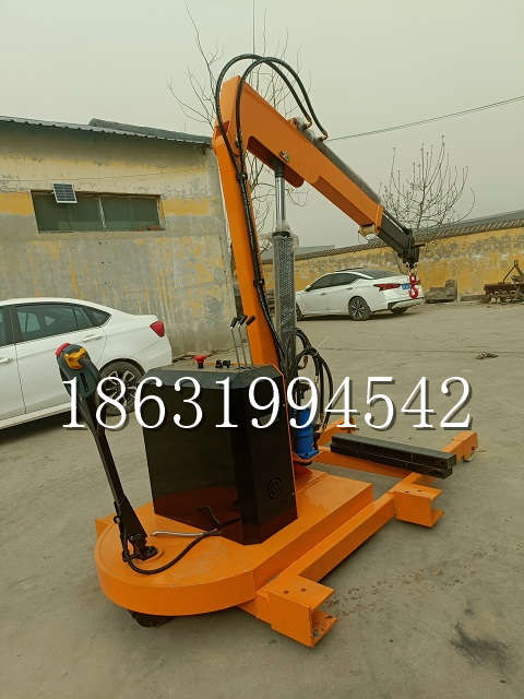 雄县自卸车厢随车吊 自制轮式四不像起重机 四驱平板吊 5吨 贵盛